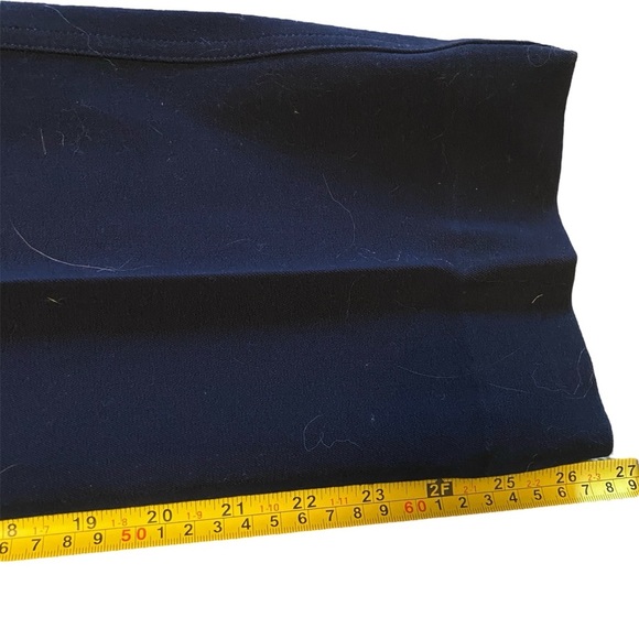 St. John Yellow Label Navy Blue Straight Leg Casual Pant, Womens Size 4 Small - Picture 9 of 11